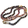 Ombre tourmaline beaded necklace