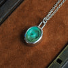 Turquoise Skull intaglio necklace