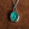 Turquoise Skull intaglio necklace