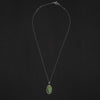 Turquoise skeleton intaglio necklace