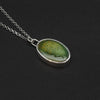 Turquoise skeleton intaglio necklace