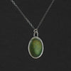 Turquoise skeleton intaglio necklace