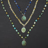 lily of the valley turquoise intaglio necklace