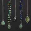 Frog turquoise intaglio necklace