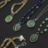 Frog turquoise intaglio necklace