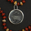 Sky Burial Vulture reverse intaglio necklace