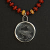 Sky Burial Vulture reverse intaglio necklace