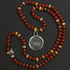 Sky Burial Vulture reverse intaglio necklace
