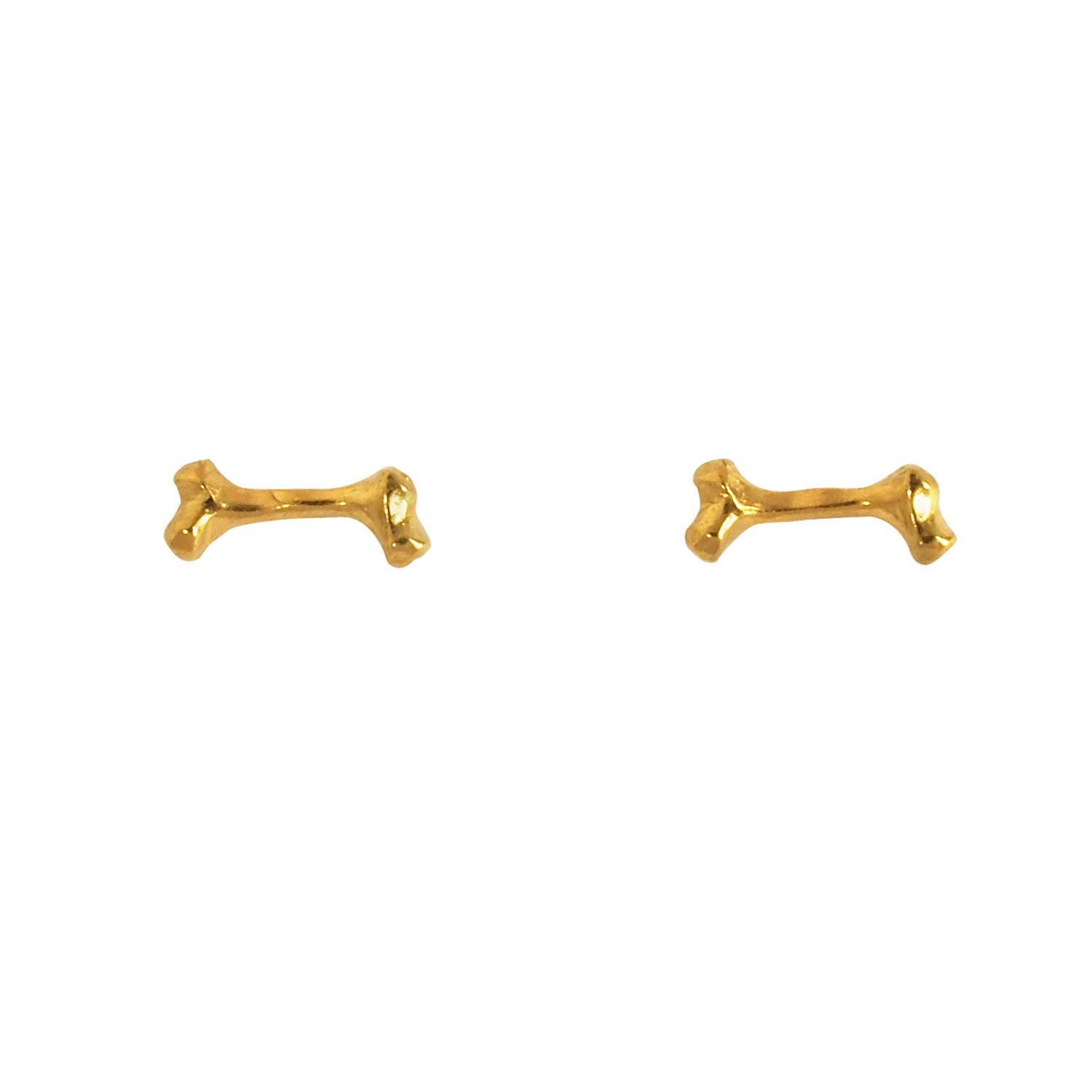 Gold Bone Earrings