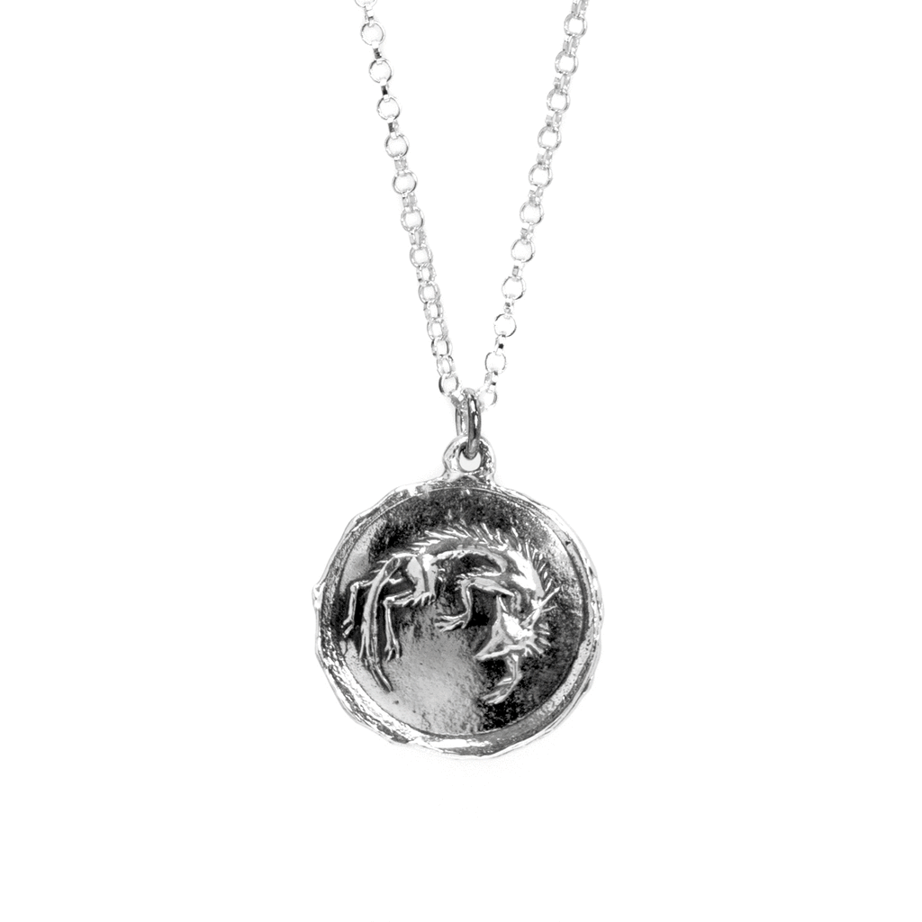 Silver She Wolf Necklace
