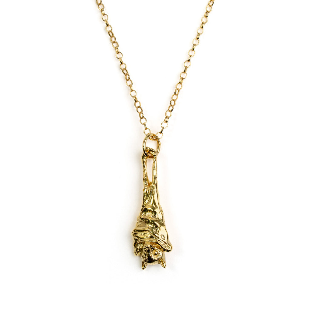 Gold vermeil Fangalabolo Bat Necklace