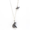Bear & Cardinal Silver Necklace