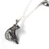 Bear & Cardinal Silver Necklace