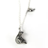 Bear & Cardinal Silver Necklace