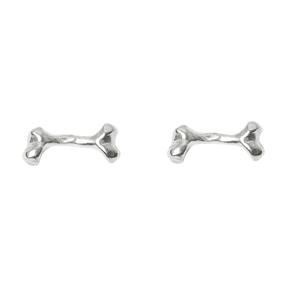 Silver Bone Earrings