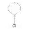 Bone Halo Silver elongated link bracelet
