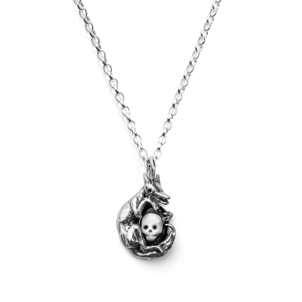 Skull Cameo Silver necklace
