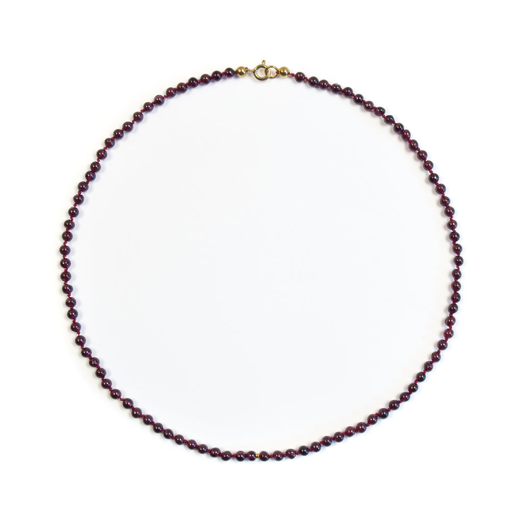 Garnet Beaded necklace