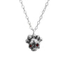 Garnet-Eyed Nameless God Skull Mask Necklace