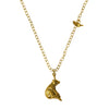 Bear & Cardinal Gold Vermeil Necklace