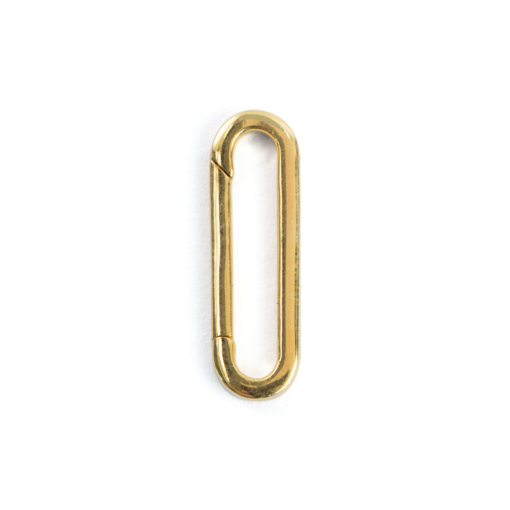 Gold plated charm holder connector link