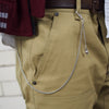 Mens Silver Pocket Chain worn on jeans
