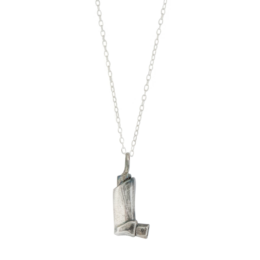 Inhaler Silver Necklace