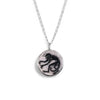 Monkey pink opalite intaglio necklace