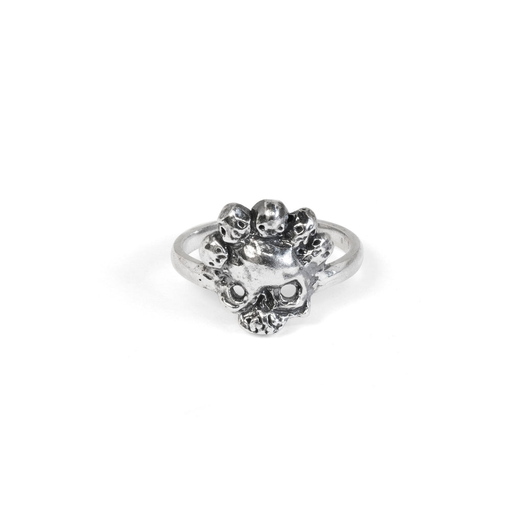 Nameless God Mask Silver Ring