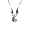 Sapphire Sally Rabbit Mask Silver Necklace