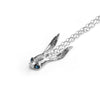 Sapphire Sally Rabbit Mask Silver Necklace