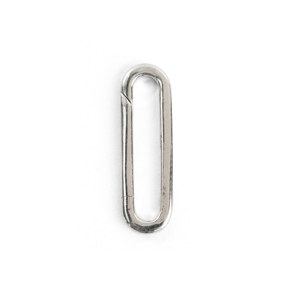 Silver charm holder connector link