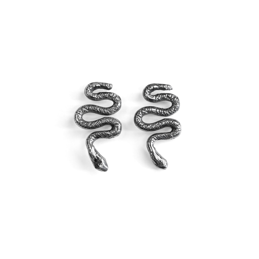 Snake Silver Earrings